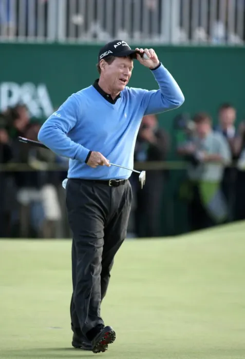 Framed Print : Tom Watson Misses Putt On 18th Framed Print : Tom Watson Misses Putt On 18th