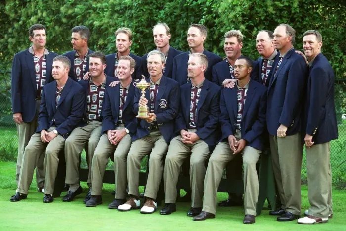 Framed Print : USARyder Cup Team With Cup Framed Print : USARyder Cup Team With Cup