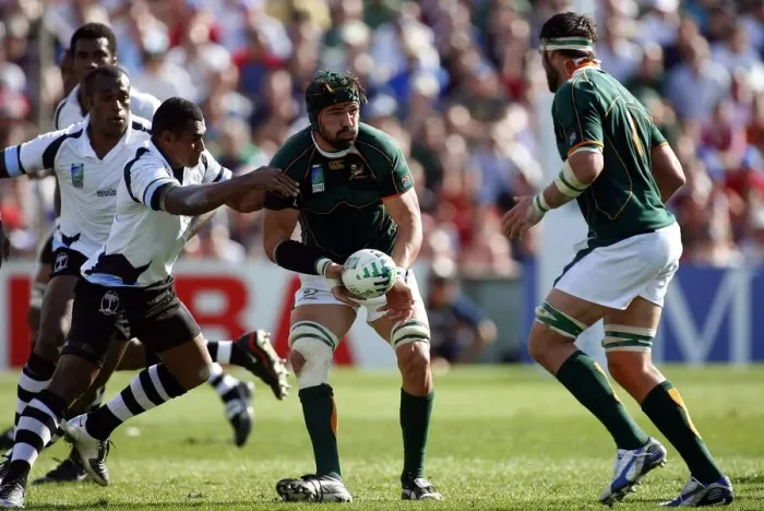 Framed Print : Victor Matfield & Kameli Ratuvou Framed Print : Victor Matfield & Kameli Ratuvou