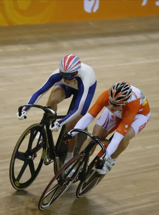 Framed Print : Victoria Pendleton & Willy Kanis Framed Print : Victoria Pendleton & Willy Kanis