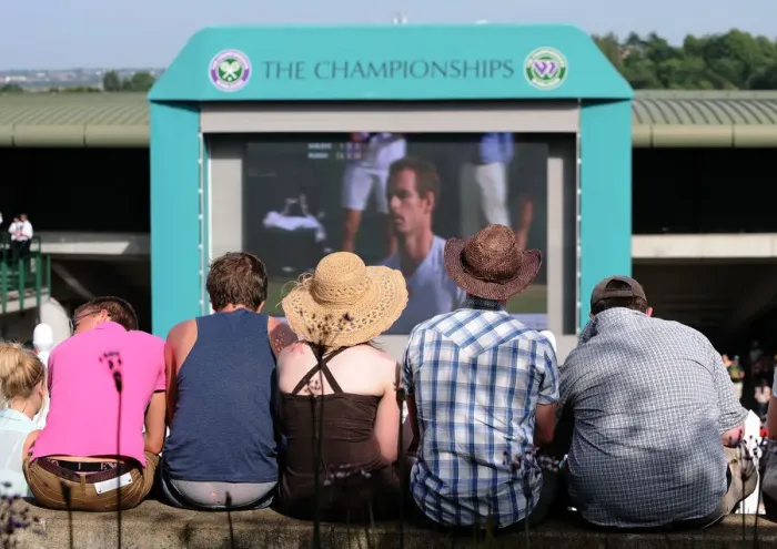 Framed Print : View From Murray Mount Of Court 1 Andy Murray V Ivo Karlovic Framed Print : View From Murray Mount Of Court 1 Andy Murray V Ivo Karlovic