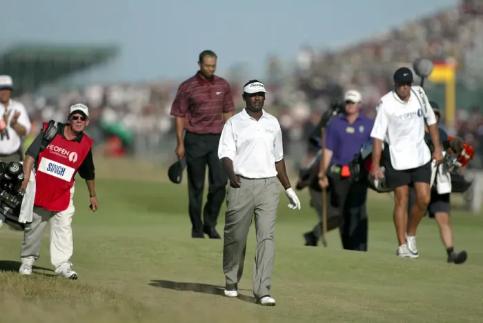 Framed Print : Vijay Singh & Tiger Woods Framed Print : Vijay Singh & Tiger Woods