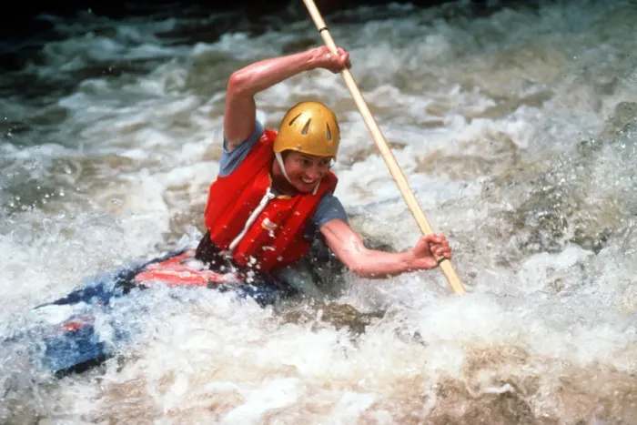 Framed Print : White Water Slalom Canoeist Framed Print : White Water Slalom Canoeist