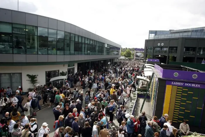 Framed Print : Wimbledon Crowd Framed Print : Wimbledon Crowd