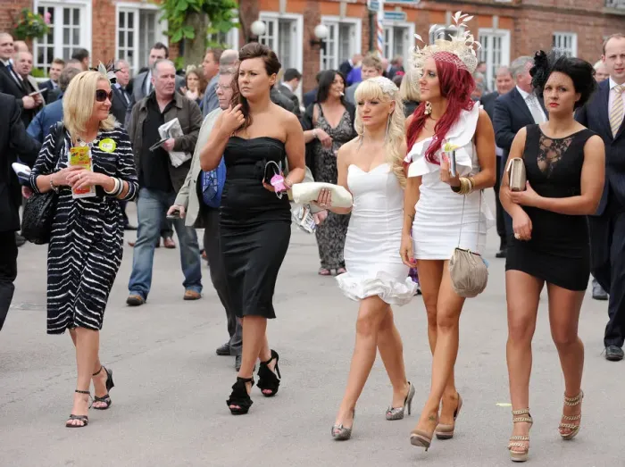 Framed Print : Young Ladys At The Races