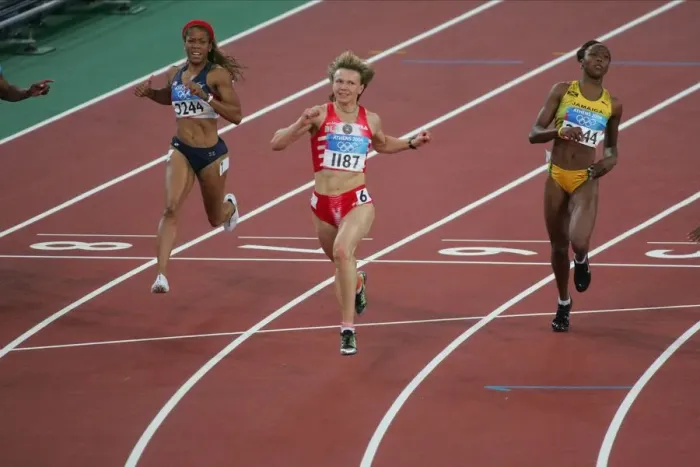 Framed Print : Yuliya Nesterenko Wins 100m Final Framed Print : Yuliya Nesterenko Wins 100m Final