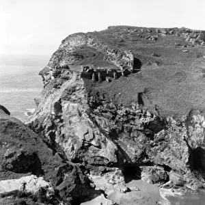 Tintagel Castle Beach, August 1927