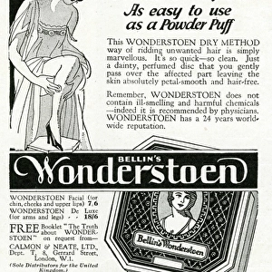 Advert for Bellins Wonderstoen hair removal 1933