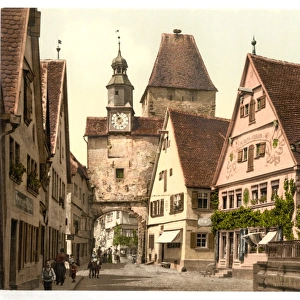 Archway and St. Marks Tower, Rothenburg (i. e. ob der Tauber