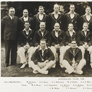 Australian Ashes Touring side of 1938