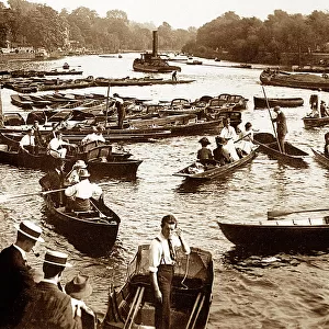 Boating on the Thames at Richmond, early 1900s