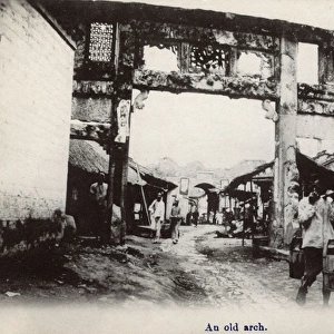 Chinese Street - Traditional Pailou / Paifang Archway