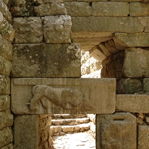 Cyclopean walls. Lions gate. Butrint. Republic of Albania
