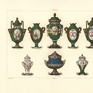 Decorated vases