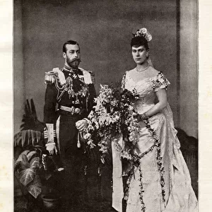 Duke and Duchess of York wedding portrait, 1893