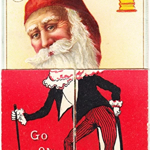 Father Christmas on a Christmas card