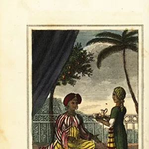 A female Mamelouk of Cairo in Egypt, 1818