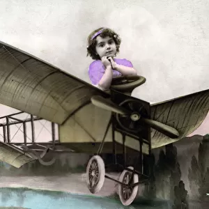 French Aeroplane Fantasy card of circa 1915