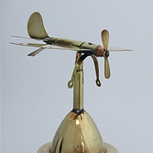 German style (Taube) monoplane on a wooden plinth