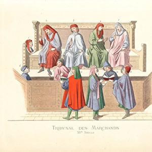 Merchant tribunal, Italy, 15th century
