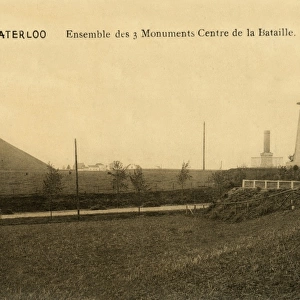 Monuments on the site of the Battle of Waterloo, Belgium