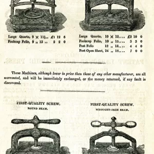 Patent letter-copying presses
