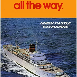 Poster for Union Castle / Safmarine boat services Date: circa 1970s