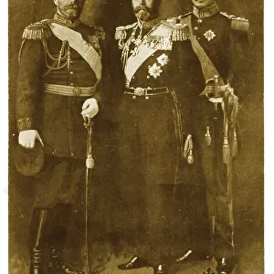 Three Royal Allied Leaders - Britain, Russia and Belgium