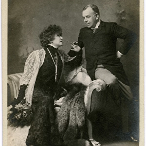 Sarah Bernhardt with Beno Constant Coquelin