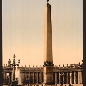 St. Peters Place, the obelisk, Rome, Italy