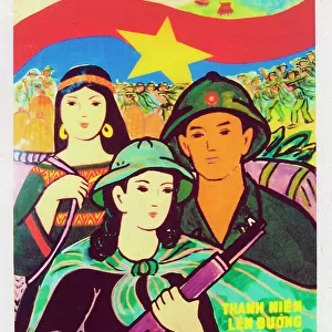 Vietnamese Patriotic Poster - Recruitment Call