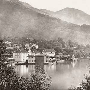 Weggis, Lake Lucerne, Switzerland, Woodburytype