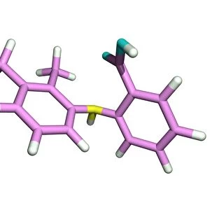 Mefenamic acid drug molecule