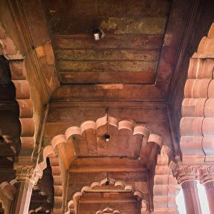 Diwan-i-Aam audience hall, Red Fort, UNESCO World Heritage Site, Delhi, India, Asia