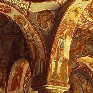 Detail from a Fresco in Elmali Church, Goreme, Cappadocia, Turkey