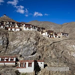Housing for monks, Lamayuru Gompa, Ladakh, Jammu and Kashmir, India, Asia