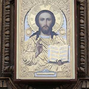 Jesus Christ, Cathedral Smolny, St. Petersburg, Russia, Europe