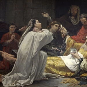 Painting of Saint-Francois-Xaviers death in Saint-Francois-Xavier church, Paris