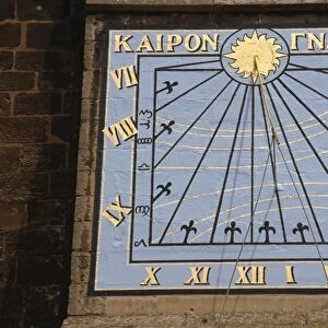 Sundial on cathedral, Ely, Cambridgeshire, England, United Kingdom, Europe