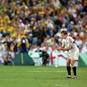 Jonny Wilkinson prepares to take a kick during the 2003 World Cup Final