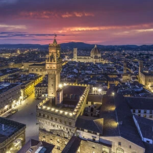 Italy, Tuscany, Florence, Palazzo Vecchio, Piazza della Signoria