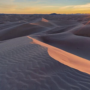 Sunrise over Imperial Sand Dunes National Recreation Area, California, USA