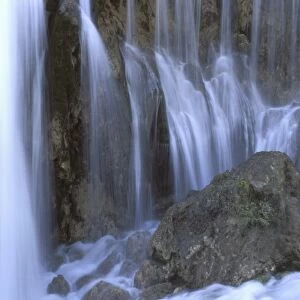 China, Sichuan Province. Silky water of Shuzeng falls-Jiuzhaigou scenic area