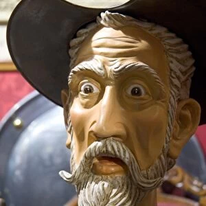 Toledo, Spain. A statue of the famous figure, Don Quixote