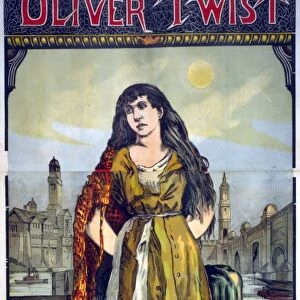 DICKENS: OLIVER TWIST. American advertisement for a performance of Charles Dickens s
