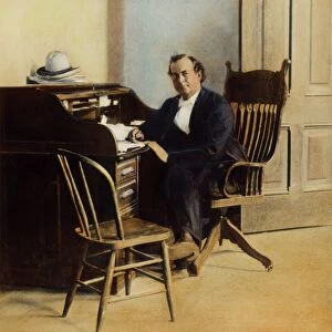 WILLIAM JENNINGS BRYAN (1860-1925). American lawyer and politician. Oil over a photograph