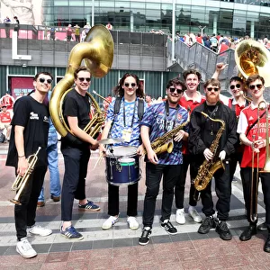 Arsenal vs. Everton: Brass Band-Led Arsenal Fans Gather Before Premier League Showdown (May 2022)