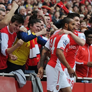 Arsenal: Walcott and Bellerin Celebrate First Goal Against West Brom (2014/15)