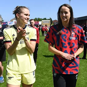 Arsenal Women Celebrate Victory: Miedema and Patten's Triumph Over West Ham United