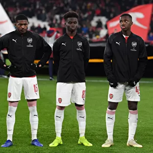 Arsenal's Young Talents: Ainsley Maitland-Niles, Bukayo Saka, and Eddie Nketiah Before UEFA Europa League Match vs Qarabag